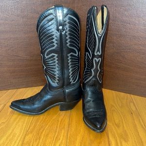 Black cowboy boots